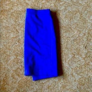 Blue business skirt